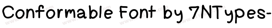 Conformable Font by 7NTypes字体转换